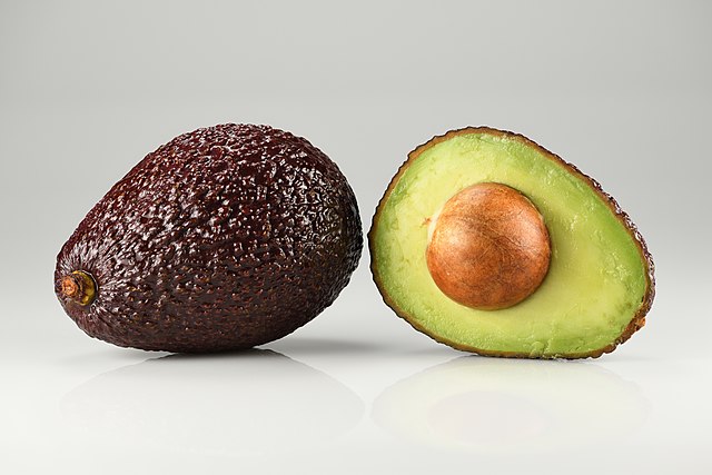 The Hass avocado – single and halved.